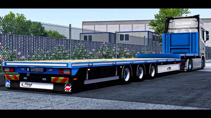 Ets2 trailer flatbed ownable v1 freight